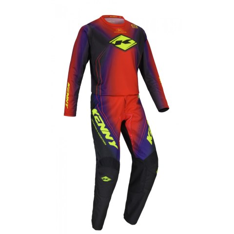 KENNY RACING SPODNIE CROSS/ENDURO TRACK FOCUS RED KOLOR CZERWONY ROZMIAR M (32)