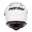 NOX KASK OFFROAD / TRAIL DUOSPORT (DUAL) N312 SOLID Z SZYBKĄ I BLENDĄ KOLOR BIAŁY POŁYSK ROZMIAR S