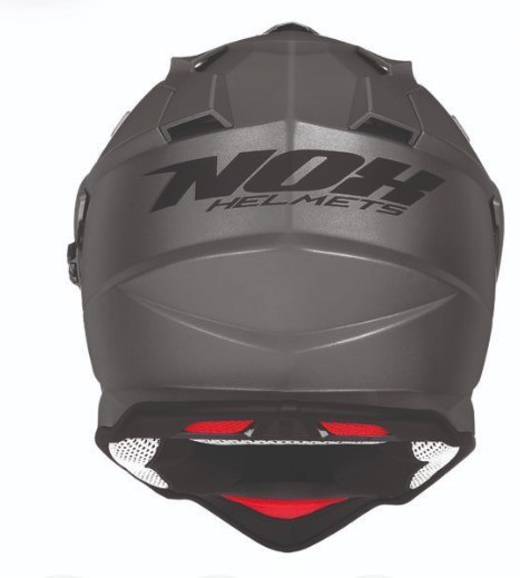 NOX KASK OFFROAD / TRAIL DUOSPORT (DUAL) N312 SOLID Z SZYBKĄ I BLENDĄ KOLOR TYTANOWT MAT ROZMIAR S