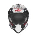 NOX PROMOCJA KASK OFFROAD / TRAIL DUOSPORT (DUAL) N312 TRACK Z SZYBKĄ I BLENDĄ KOLOR POMARAŃCZOWY/ZIELONY (KHAKI) ROZMIAR S