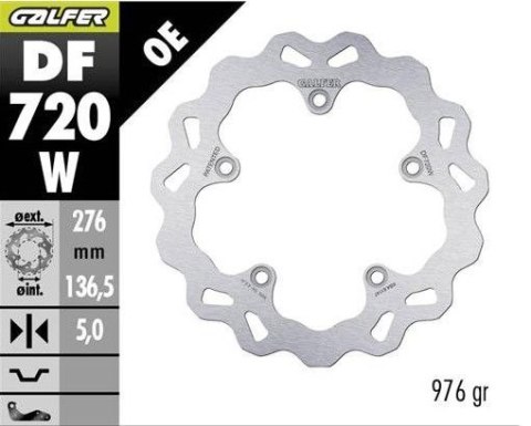 GALFER TARCZA HAMULCOWA TYŁ BMW R 1200GS ADVENTURE '13-; R 1200GS/R/RS/RT '13-; 1250GS ADVENTURE '19-; R1250 GS/R/RS/RT '19 (WAV