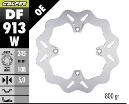 GALFER TARCZA HAMULCOWA TYŁ DUCATI HYPERMOTARD 939/950 '13-; MONSTER 796/1100 '09- (WAVE DISC) (245X108X5MM)