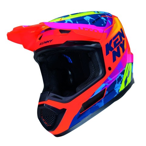 KENNY RACING KASK CROSS/ENDURO PERFORMANCE ERT GRAPHIC + SOCAL KOLOR POMARAŃCZOWY/NIEBIESKI ROZMIAR M