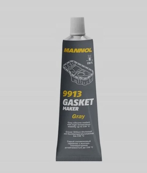 MANNOL GASKET MAKER - SILIKON USZCZELNIAJĄCY- KOLOR SZARY 85G (ZASTĘPUJE USZCZELKI) (9913) (144)