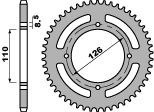 PBR WYPRZEDAZ ZĘBATKA TYLNA 4656 46 ALUMINIOWA (ERGAL) KAWASAKI KLX 125 (10-14) (ŁAŃC. 428) (MADE IN ITALY)