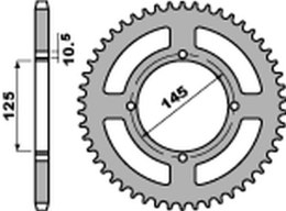 PBR ZĘBATKA TYLNA 857 49 C45 YAMAHA XT 600 '83-'89, XT 600Z TENERE '87-'89, XTZ 660 TENERE '91-'00, XV 125 VIRAGO '97-'01, XV 25