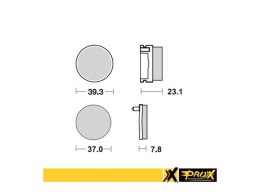 PROX KLOCKI HAMULCOWE KH155 YAMAHA YFS 200 BLASTER '91-'02 TYŁ