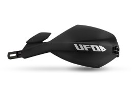 UFO 2026/01 OSŁONY RĄK (HANDBARY) MUGAN UNIWERSALNE KOMPLET Z MOCOWANIEM NA KIEROWNICĘ 22 I 28MM KOLOR CZARNY