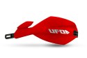 UFO 2026/01 OSŁONY RĄK (HANDBARY) MUGAN UNIWERSALNE KOMPLET Z MOCOWANIEM NA KIEROWNICĘ 22 I 28MM KOLOR CZERWONY