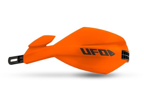 UFO 2026/01 OSŁONY RĄK (HANDBARY) MUGAN UNIWERSALNE KOMPLET Z MOCOWANIEM NA KIEROWNICĘ 22 I 28MM KOLOR POMARAŃCZOWY