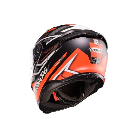 CABERG 2026 KASK INTEGRALNY Z BLENDĄ MODEL AVALON X BRAMA KOLOR CZARNY MAT/CZERWONY FLUO/SZARY ROZMIAR S