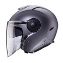 CABERG KASK OTWARTY JET Z BLENDĄ MODEL SOHO SOLID KOLOR SZARY MAT - GUNMETAL ROZMIAR S