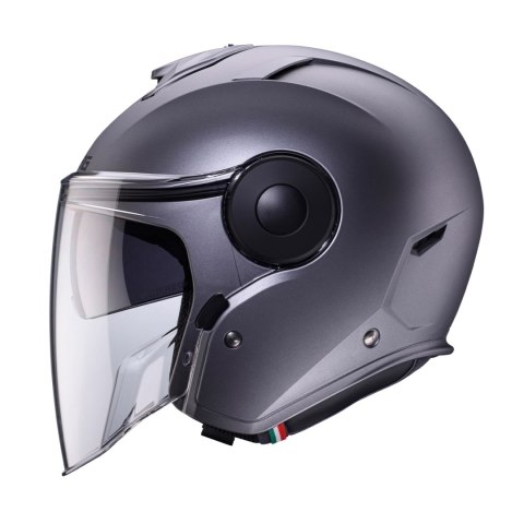 CABERG KASK OTWARTY JET Z BLENDĄ MODEL SOHO SOLID KOLOR SZARY MAT - GUNMETAL ROZMIAR S
