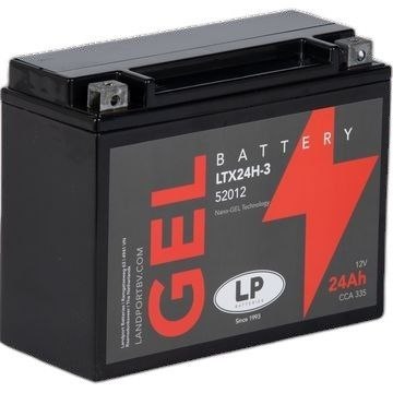 LANDPORT AKUMULATOR ŻELOWY YTX24H-3 (MG LTX24H-3) 12V 24AH (CCN 335) 205X87X162 BEZOBSŁUGOWY - ZALANY (2)