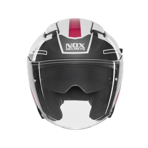 NOX KASK OTWARTY JET Z BLENDĄ N130 EKTO KOLOR BIAŁY/RÓŻOWY ROZMIAR XS