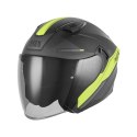NOX KASK OTWARTY JET Z BLENDĄ N130 EKTO KOLOR ŻÓŁTY FLUO/CZARNY MAT ROZMIAR L