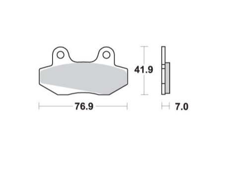 SCHUH WYPRZEDAŻ KLOCKI HAMULCOWE KH86 MITO 50 '99-'06, STELLA 125 '97-'08, HONDA NS-1 50 '91-'94, MBX 50 '83-'85, KYMCO JETIX 12