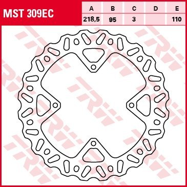 TRW ZF TARCZA HAMULCOWA PRZÓD KTM SX 85 03-11