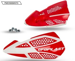 UFO 2025/11 OSŁONY RĄK (HANDBARY) VOYAGER KOLOR CZERWONY (LISTKI - POTRZEBNE MOCOWANIE PM01669, PM01665, PM01666 LUB PM01667)