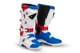 UFO BUTY XANDER CROSS / OFFROAD Z ZAWIASEM KOLOR BIAŁY NIEBIESKI CZERWONY ROZMIAR 39