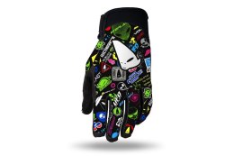 UFO RĘKAWICE SKYLINE KIDS MOTOCROSS KOLOR CZARNY / MIX APLIKACJI UFO ROZMIAR L - KOLEKCJA 2025/2026