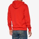 100 PROCENT BLUZA NA ZAMEK OFFICIAL ZIP HOODIE FLEECE RED KOLOR CZERWONY ROZMIAR M