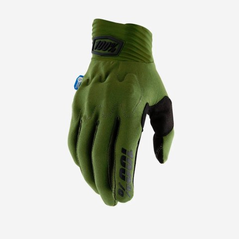100 PROCENT RĘKAWICE CROSS/ENDURO COGNITO SMART SHOCK ARMY GREEN KOLOR ZIELONY ROZMIAR M