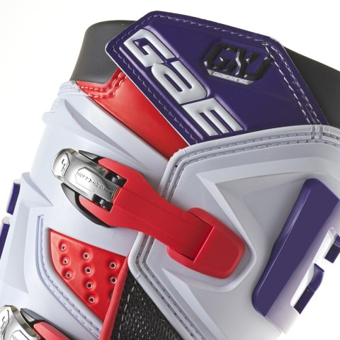 GAERNE BUTY CROSS/ENDURO JUNIOR/KID/DZIECIĘCE MODEL GX-J WHITE/RED/PURPLE KOLOR BIAŁY/CZERWONY/FIOLETOWY ROZMIAR 41
