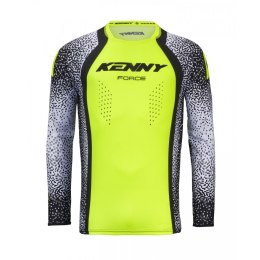 KENNY RACING KOSZULKA CROSS/ENDURO FORCE PIXEL WHITE NEON YELLOW KOLOR BIAŁY/ ŻÓŁTY FLUO ROZMIAR L