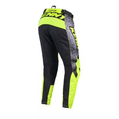 KENNY RACING SPODNIE CROSS/ENDURO FORCE PIXEL WHITE NEON YELLOW KOLOR BIAŁY/ŻÓŁTY FLUO ROZMIAR XL (36)