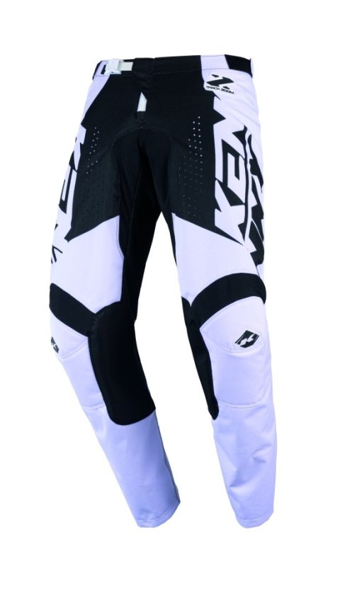 KENNY RACING SPODNIE CROSS/ENDURO TRACK ZOOM BLACK WHITE KOLOR CZARNY/BIAŁY ROZMIAR XL (36)