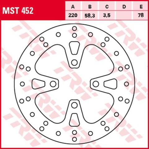 TRW ZF TARCZA HAMULCOWA PRZÓD HONDA NSC 50 VISION '12-, AFS 110 '12-, NSC 110 '11-, SCV 125 LEAD '10-'13, PCX 125 '10-'14, SH 12