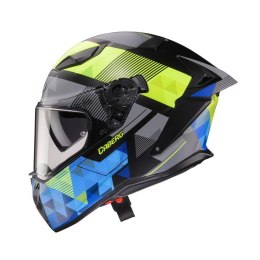 CABERG KASK INTEGRALNY Z BLENDĄ MODEL DRIFT EVO II PRISM KOLOR CZARNY/ŻÓŁTY FLUO/NIEBIESKI MAT ROZMIAR L