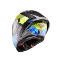 CABERG KASK INTEGRALNY Z BLENDĄ MODEL DRIFT EVO II PRISM KOLOR CZARNY/ŻÓŁTY FLUO/NIEBIESKI MAT ROZMIAR M
