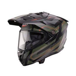 CABERG KASK OFFROAD / TRAIL / ADVENTURE DUOSPORT (DUAL) TANAMI RANGER CZARNY MAT/ZIELONY (KHAKI)/POMARAŃCZOWY KOLOR ROZMIAR XL