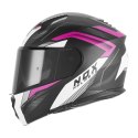 NOX WYPRZEDAŻ WYPRZEDAŻ KASK SZCZĘKOWY (FLIP-UP) Z BLENDĄ N968 SHIFT KOLOR CZARNY MAT/RÓŻOWY ROZMIAR M