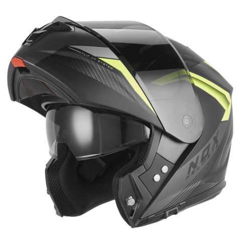 NOX WYPRZEDAŻ KASK SZCZĘKOWY (FLIP-UP) Z BLENDĄ N968 SHIFT KOLOR CZARNY MAT/ŻÓŁTY FLUO ROZMIAR XL