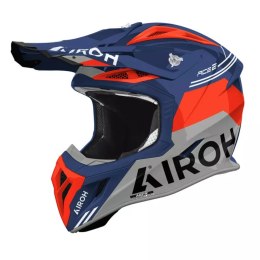 AIROH KASK CROSS / ENDURO / ATV / QUAD AVIATOR ACE 2 FURY CERULEAN GLOSS KOLOR NIEBIESKI/SZARY/POMARAŃCZOWY ROZMIAR L