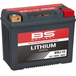 BS 2026/03 AKUMULATOR LITOWO-JONOWY ZE WSKAŹNIKIEM NAŁADOWANIA LIFEPO4 BSLI-12 (165X86X130) (12,8V,560A,96WH,8AH) (YTX30L;YTX30H