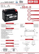 BS AKUMULATOR BB4L-B (FA) (YB4L-B) 12V 4AH 120X70X92 BEZOBSŁUGOWY - ZALANY (50A) (8)