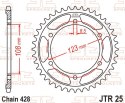 JT ZĘBATKA TYLNA 4606 58 APRILIA RS 125 / REPLICA / TUONO 125 '21-'23 (460658JT) (ŁAŃC. 428)