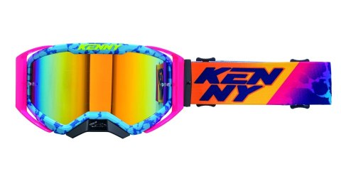 KENNY RACING GOGLE PERFORMANCE EVO 2 SOCAL- LUSTRO KOLOR RÓŻOWY/NIEBIESKI/POMARAŃCZOWY