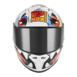NOX KASK INTEGRALNY (FULL FACE) N731 SCRAPPY KID / JUNIOR (DZIECIĘCY) KOLOR BIAŁY/CZARNY/NIEBIESKI ROZMIAR S