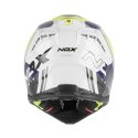NOX KASK OFF ROAD / CROSS N634 STORM KOLOR BIAŁY/NIEBIESKI/ŻÓŁTY FLUO ROZMIAR XS