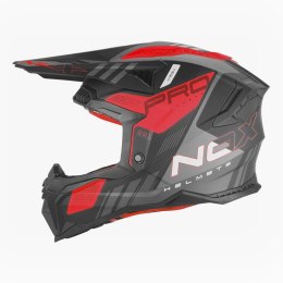 NOX KASK OFF ROAD / CROSS N634 STORM KOLOR CZARNY MAT/CZERWONY ROZMIAR L