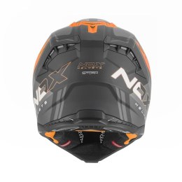 NOX KASK OFF ROAD / CROSS N634 STORM KOLOR CZARNY MAT/POMARAŃCZOWY FLUO ROZMIAR XXL