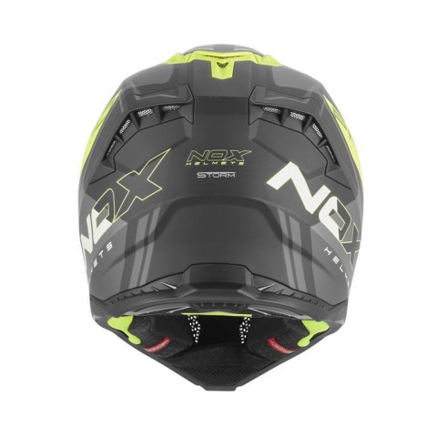 NOX KASK OFF ROAD /CROSS N634 STORM KOLOR CZARNY MAT/ZÓŁTY FLUO ROZMIAR L