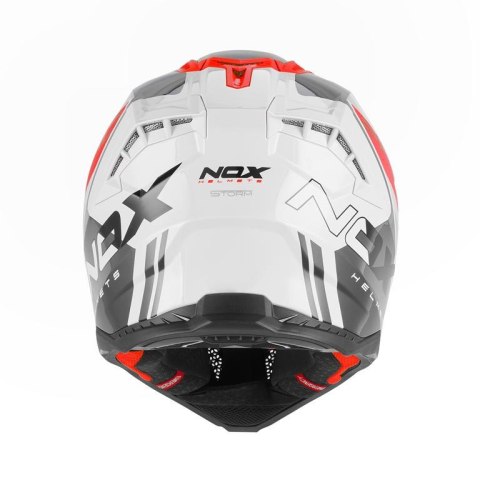 NOX KASK OFF ROAD / CROSS N634 STORM KOLOR CZERWONY/BIAŁY ROZMIAR XXL