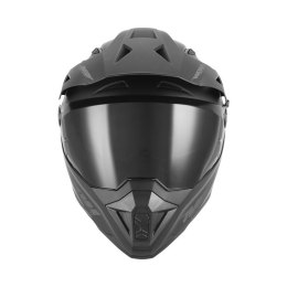 NOX KASK OFFROAD / TRAIL DUOSPORT (DUAL) N350 SOLID Z SZYBKĄ I BLENDĄ KOLOR CZARNY MAT ROZMIAR M