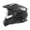 NOX KASK OFFROAD / TRAIL DUOSPORT (DUAL) N350 SOLID Z SZYBKĄ I BLENDĄ KOLOR CZARNY POŁYSK ROZMIAR XL